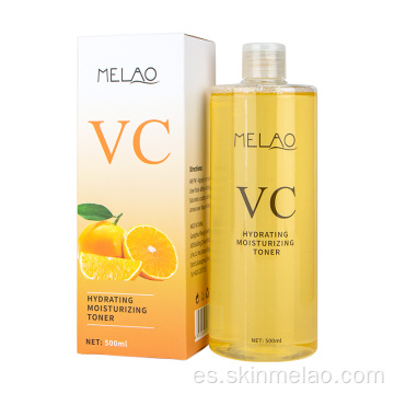 Tóner de vitamina C orgánico de la piel lisa y hidratante exigente